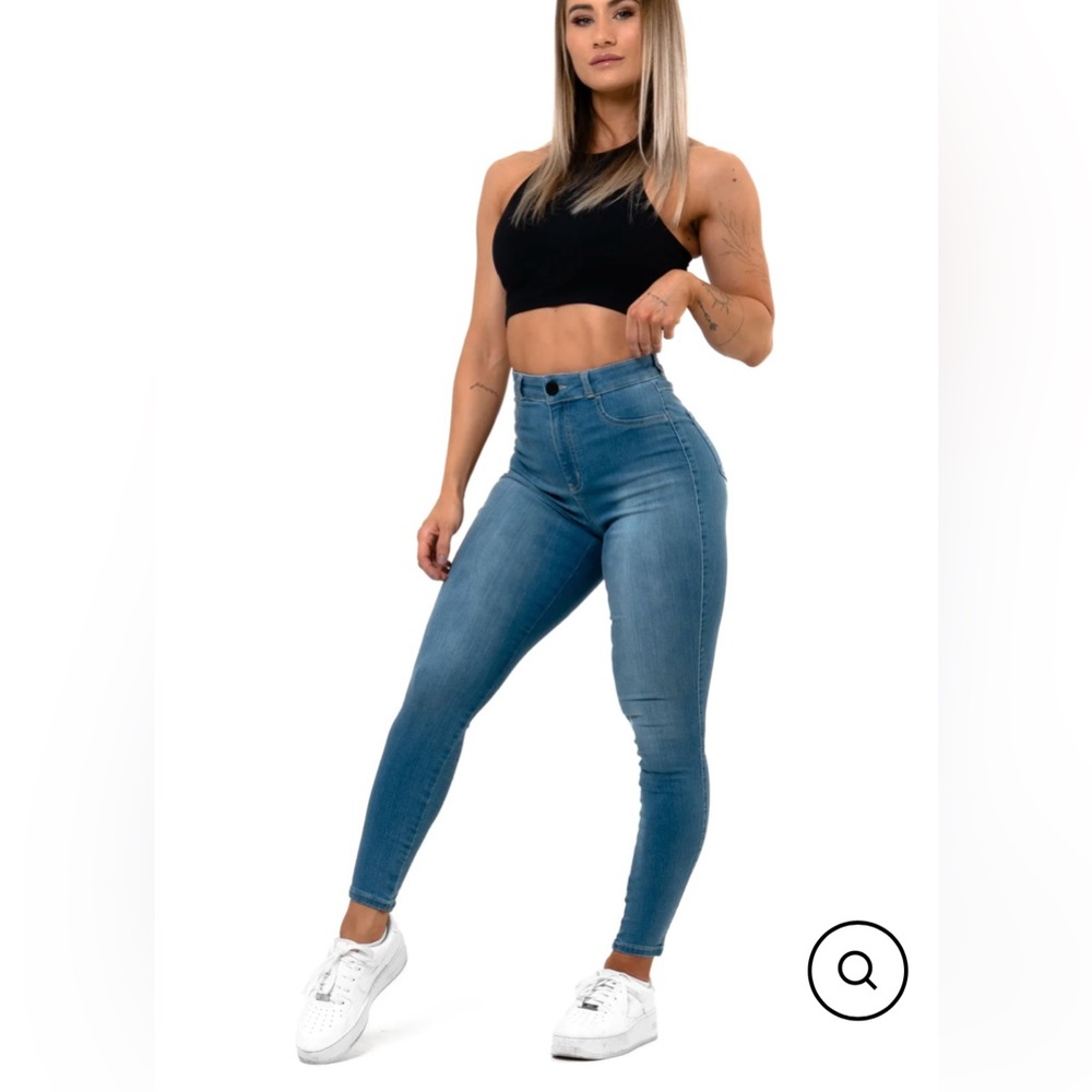 FITJEANS Blue Skinny Jeans High-Waisted Stretch